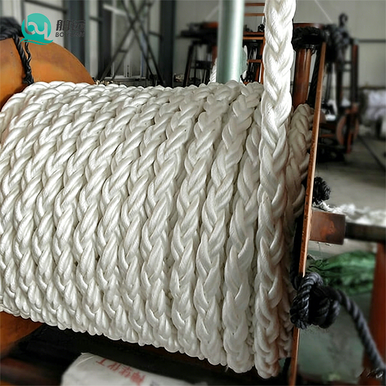 8 strand polypropylene mooring rope