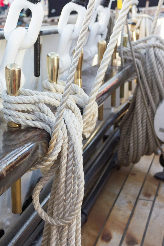 right mooring rope